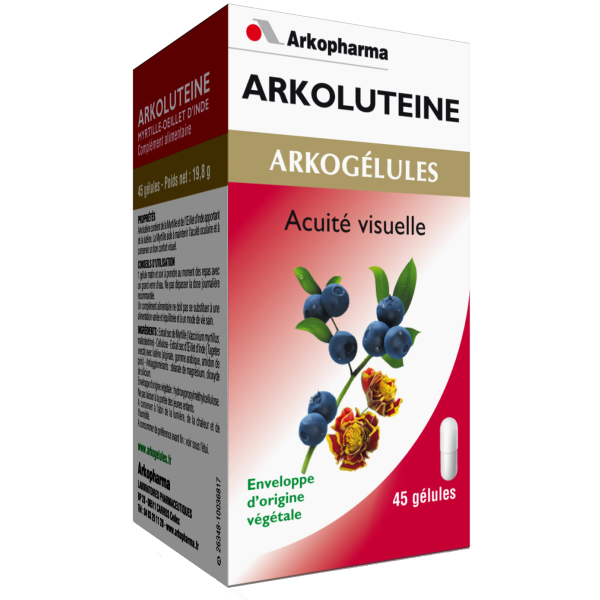 Arkogélules arkolutéine acuité visuelle Arkopharma - 45 gélules
