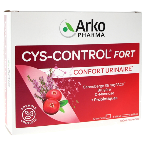 Cys Control Fort Confort Urinaire 10 Sachet  5 Sticks Arkopharma