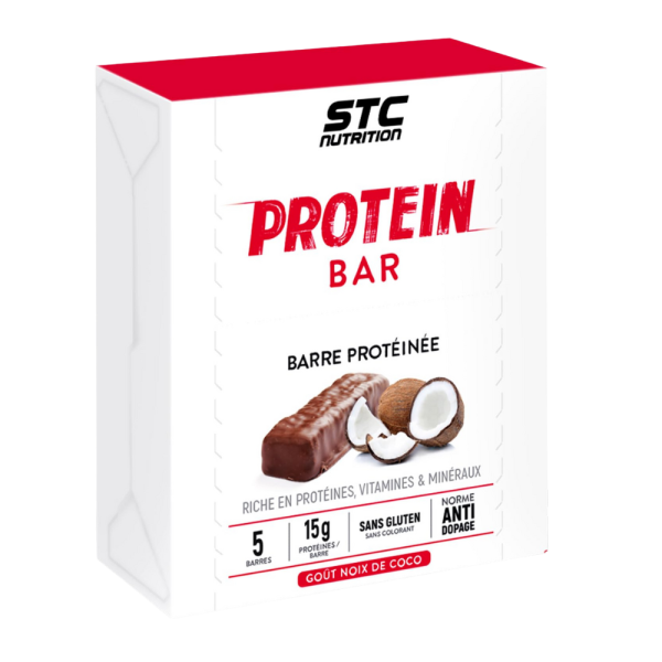 STC Nutrition Protein Barre Coconut – 5x50g | Barre Protéinée Gourmande