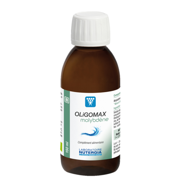 OligoMax Molybdène Oligoéléments Complément alimentaire Nutergia - 125 mL