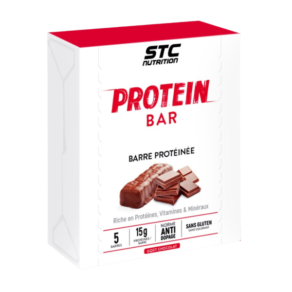 STC Nutrition Protein Barre Choco – 5x50g | Barre Protéinée Gourmande