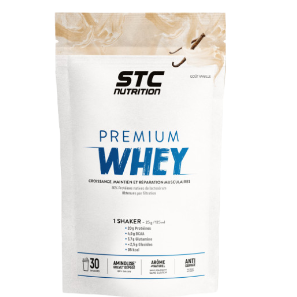STC Prenium Whey - Construction musculaire et récupération STC Nutrition - 750 g