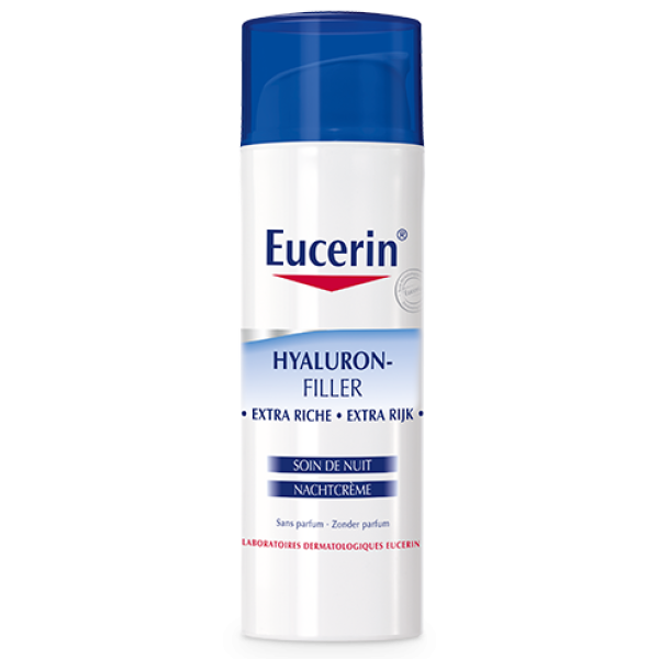 Hyaluron-Filler extra riche Soin de nuit anti-rides Eucerin - 50 mL