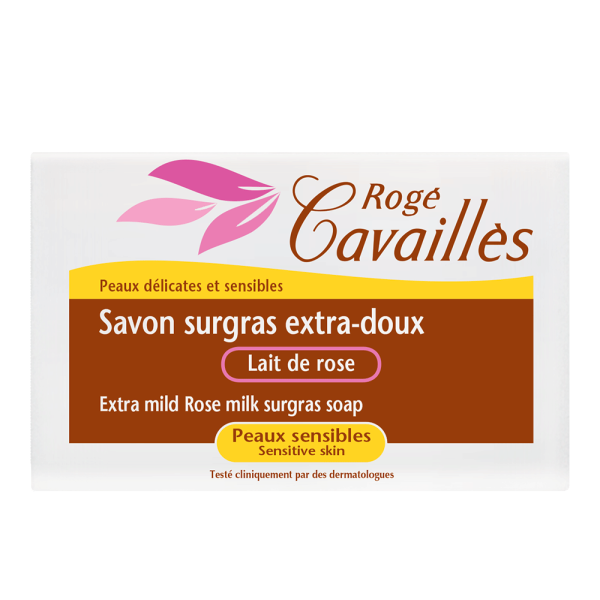 Savon Surgras extra-doux Lait de Rose Rogé Cavaillès - 2x250g
