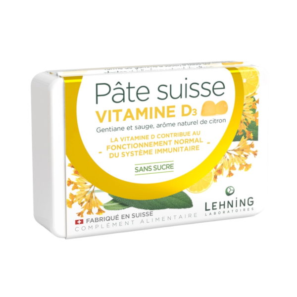 Pâte Suisse Vitamine D3 Lehning – Défenses & Vitalité
