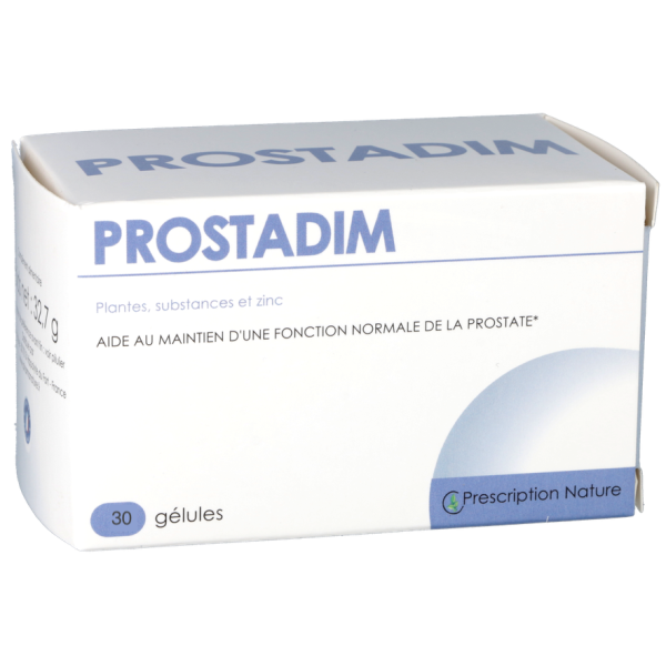 Prostadim Fonction normale de la prostate Prescription Nature - Pot de 30 Gélules