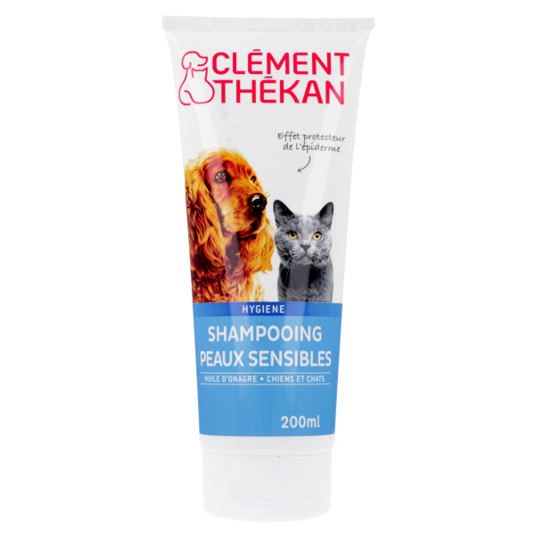 Shampooing peaux sensibles pour chiens et chats Clement Thekan - 200 ml