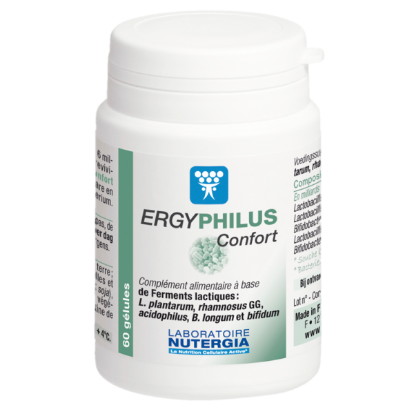 Ergyphilus Confort Probiotiques Equilibre Intestinal Nutergia - 60 Comprimés