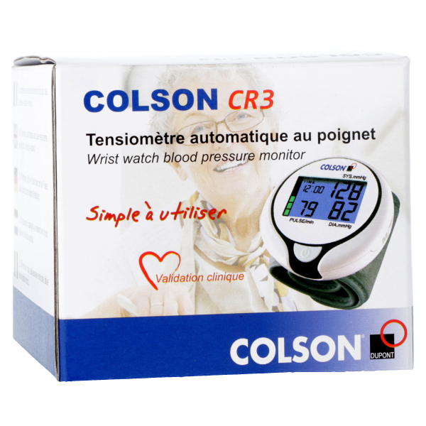 Tensiomètre Colson CR3 automatique au poignet de Dupont Médical