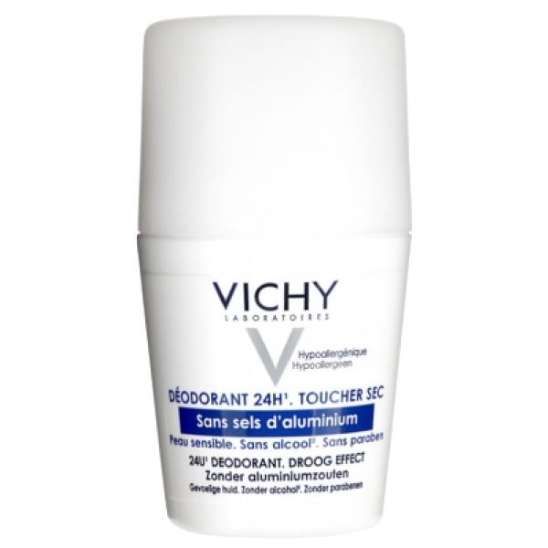 Vichy Déodorant Sans sel d'aluminium peau très sensible roll-on 50 mL