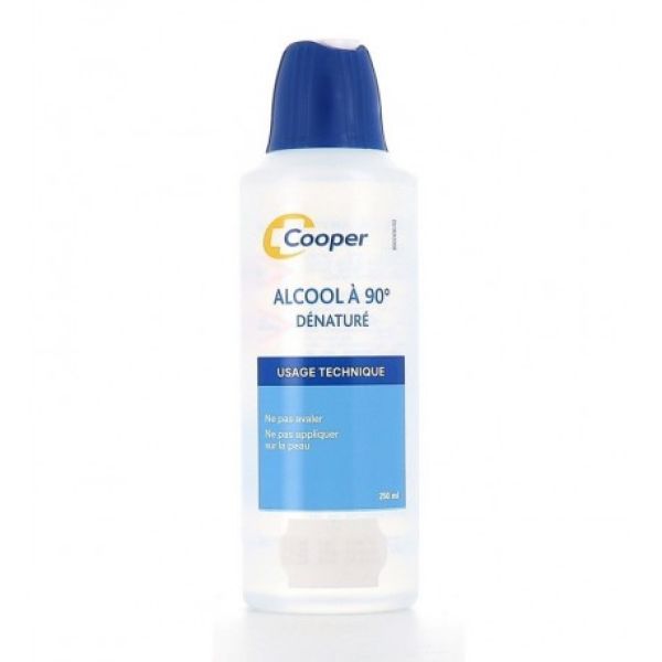 Alcool à 90° Dénaturé Cooper 250 ml