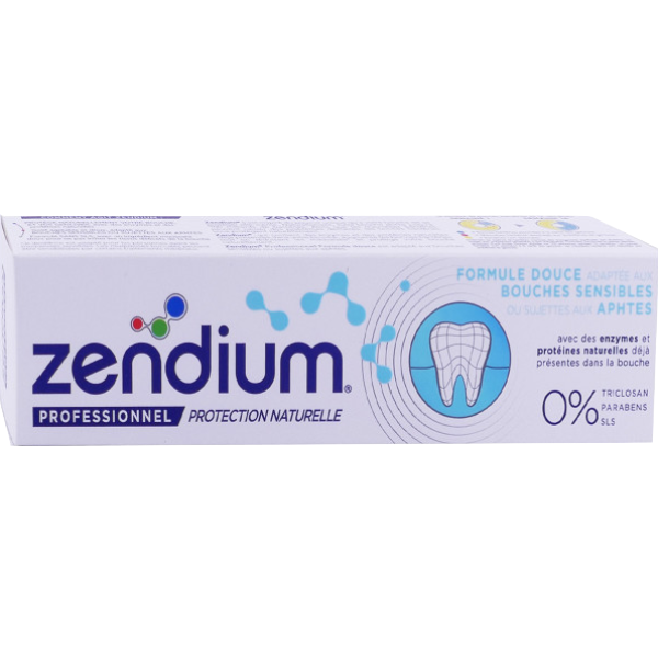 Dentifrice - Bouches sensibles ou sujettes aux aphtes - Zendium