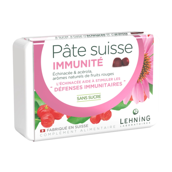 Pâte Suisse Immunité Lehning | Échinacée & Acérola fruits rouges