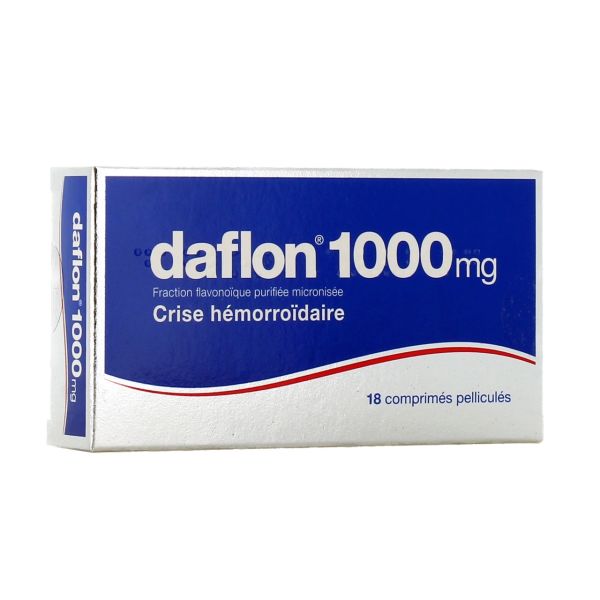 Daflon 1000 hémorroïdes et jambes lourdes 18 comprimés