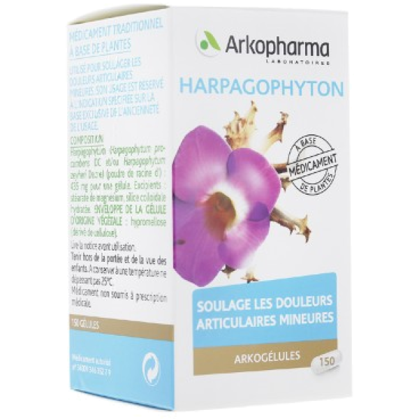 Arkogélules harpagophyton harpadol douleurs articulaires mineures Arkopharma