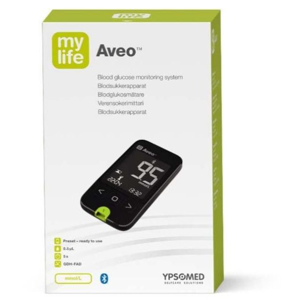 Lecteur de Glycémie Aveo Pura mylife Ypsomed Bluetooth