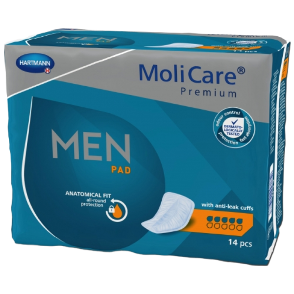 MoliCare Premium Men Pad 5 gouttes - Protection masculine contre les fuites urinaires