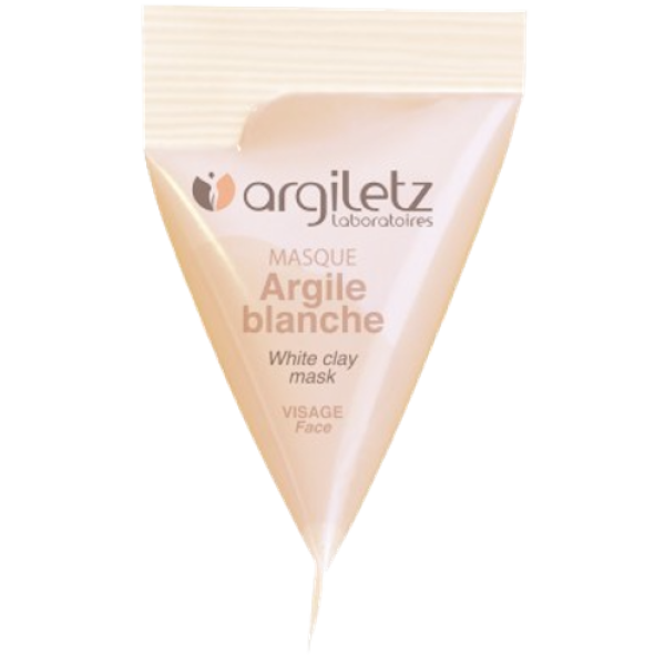Masque Visage Argile Blanche 100% Naturelle Peaux Fines & Sensibles Argiletz - Unidose de 15ml