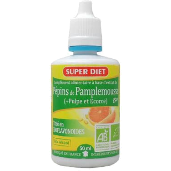 Pulpe et Pépins de pamplemousse Bio Super Diet - 50 mL