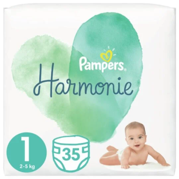 T1 2-5 kg Pampers Harmonie Couches 35 Couches
