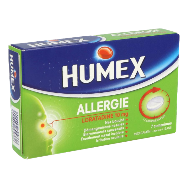 Humex Allergie Loratadine 10Mg 7 comprimés