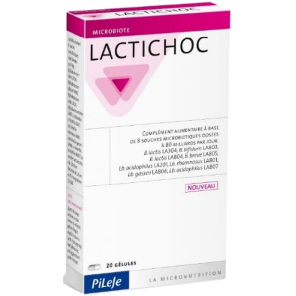 Lactichoc probiotiques Pileje - 20 gélules