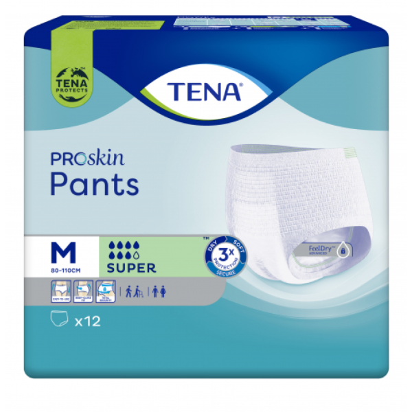 TENA PANTS SUPER 7 GOUTTES - Sous-vêtements absorbants doux et confortables pour hommes et femmes
