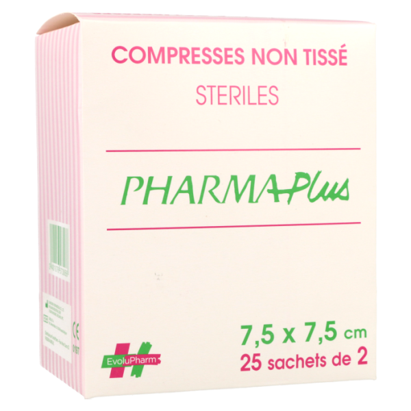 Compresses non tissé stériles 7,5x7,5 50 sachets de 2 (copie)