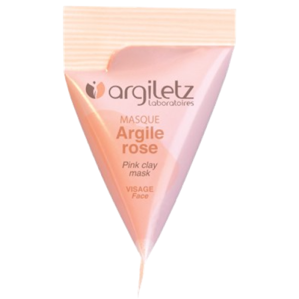 Masque Visage Argile Rose 100% Naturelle Peaux Sensibles Argiletz - Unidose de 15ml