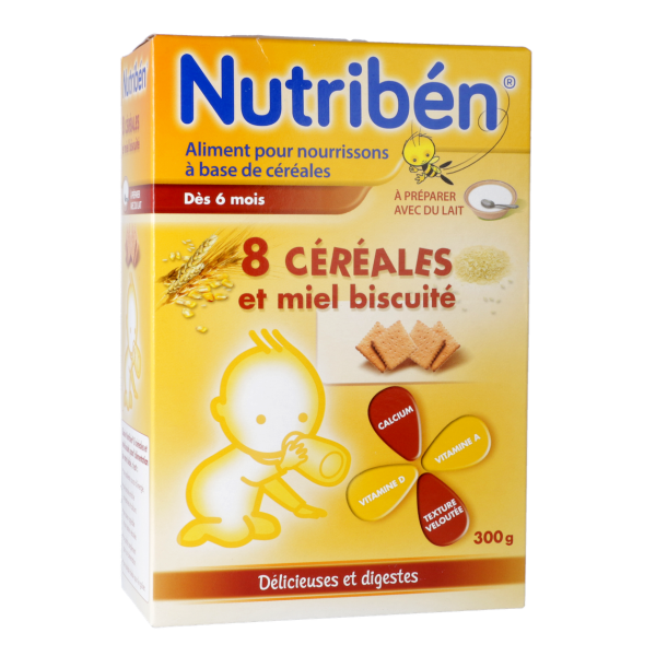 Nutriben 8 Céréales et Miel aliment pour nourrissons - 300 g