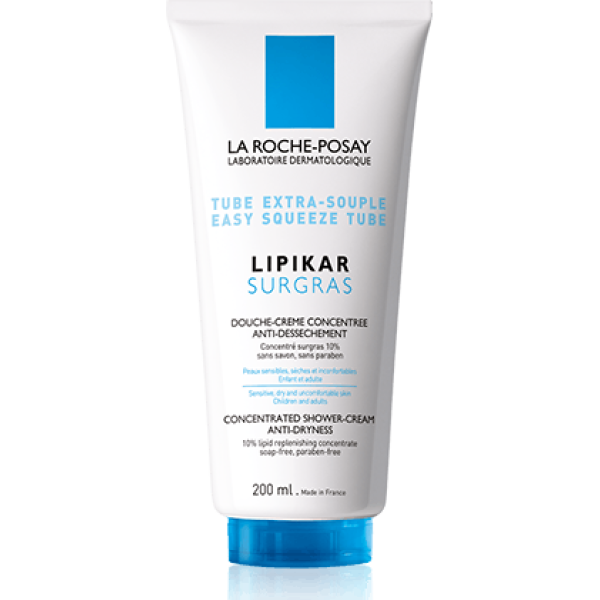 Lipikar Surgras douche crème concentrée anti-dessèchement La Roche Posay