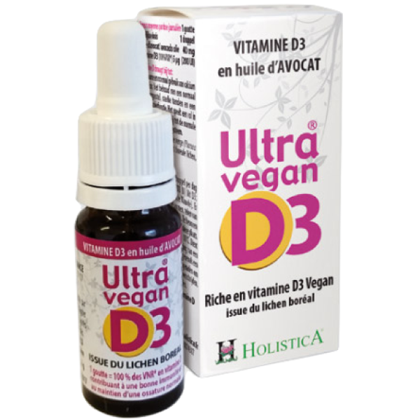 Ultra Vegan D3 en huile d'avocat - Holistica