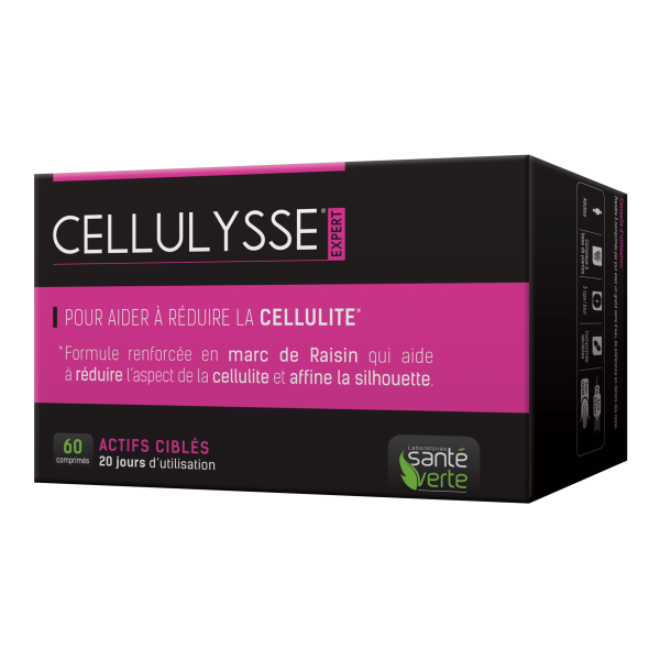 Cellulysse expert anti-cellulite meilleure silouhette Santé Verte - 60 comprimés