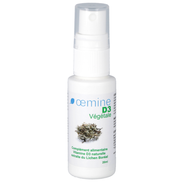 Complément Alimentaire Vitamine D3 Végétale Oemine - Spray de 20 mL