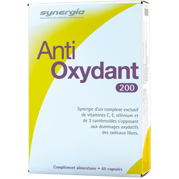 Anti oxydant 200 vitamines et sélénium Synergia - 60 Capsules