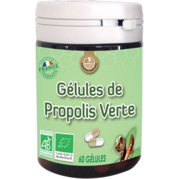 Gélules de propolis verte bio Propos' Nature - 60 Gélules