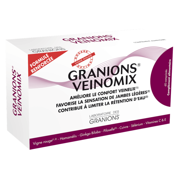 Granions Veinomix Confort et Légèreté des jambes - 60 Comprimés