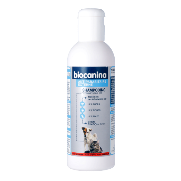 Shampooing antiparasitaire externe pour chien et chat Biocanina - 200 ml