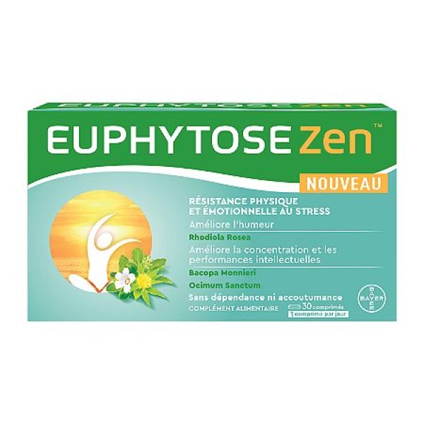 Euphytose Zen résistance physique et émotionnelle au stress 30x