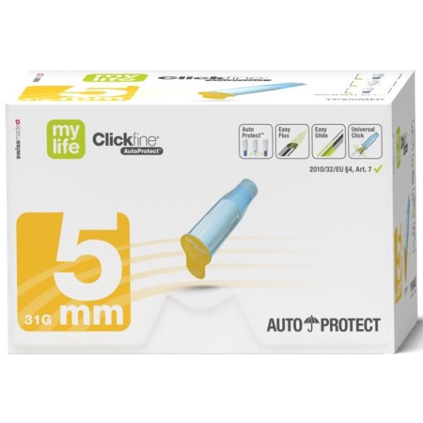 Mylife Clickfine AutoProtect Aiguilles pour stylo Ypsomed