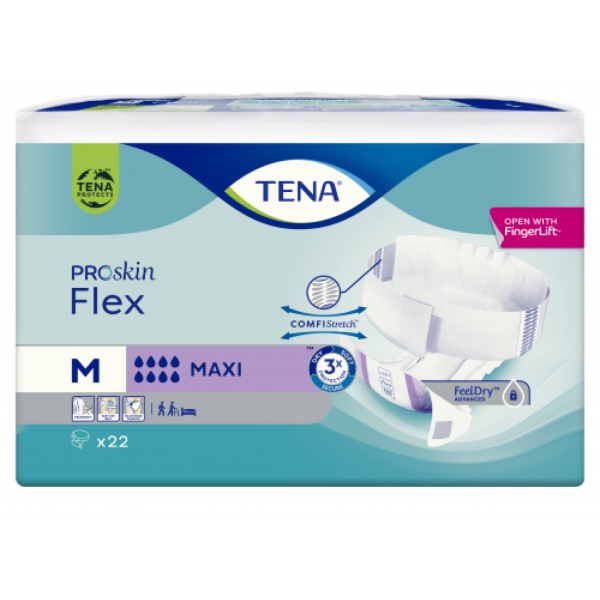 TENA Flex MAXI - Change complet pour incontinence urinaire lourde (x22)
