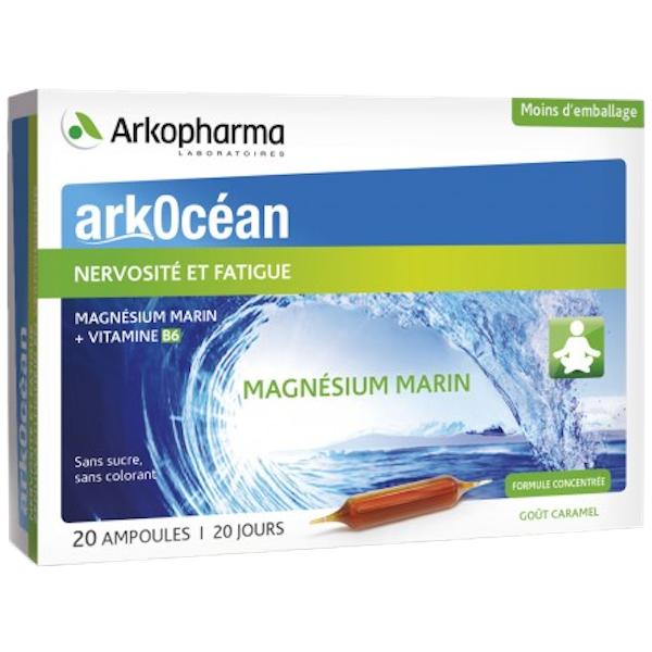 ArkOcéan Magnesium Marin Complément Arkopharma - 20 Ampoules