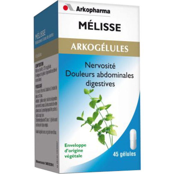 Arkogélules mélisse nervosité douleurs digestivesl Arkopharma - 45 gélules