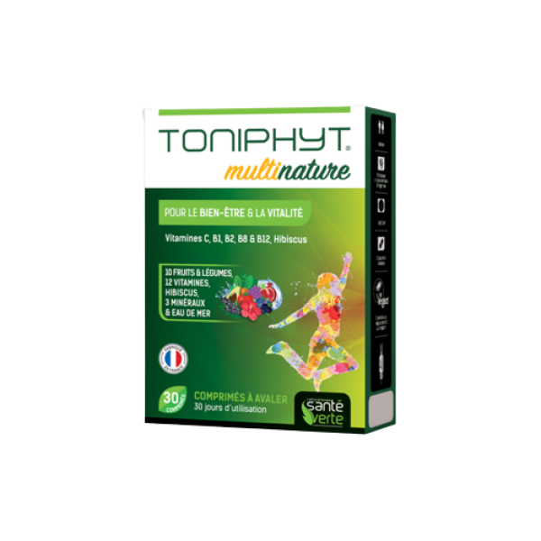 ToniPhyt Multi Vitamines Et Minéraux 30 cpr Santé Verte