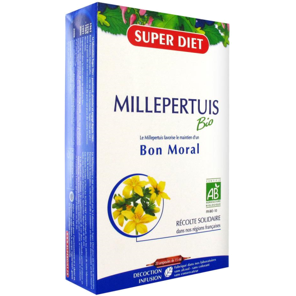 Millepertuis Bon moral Bio Super Diet - 20 Ampoules