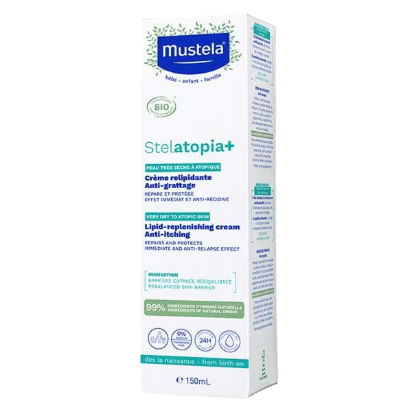 Crème relipidante anti-grattage Stelatopia+ Mustela