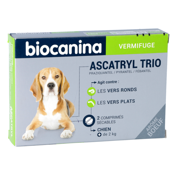 Vermifuges Ascatryl Chiens plus de 2kg Biocanina