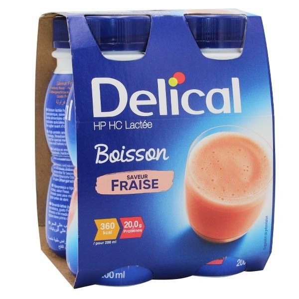 Boisson lactée 4× 200 ml Delical
