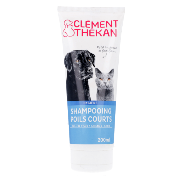Shampooing poils courts pour chiens et chats Clement Thekan - 200 ml