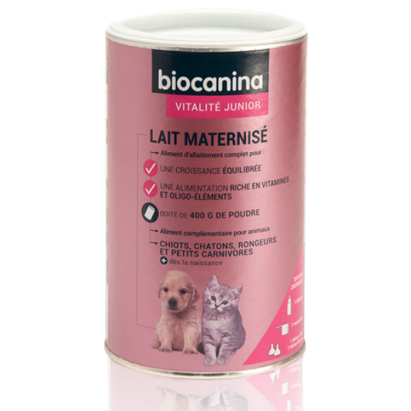Lait maternisé junior pour chien et chat Biocanina - 400 g